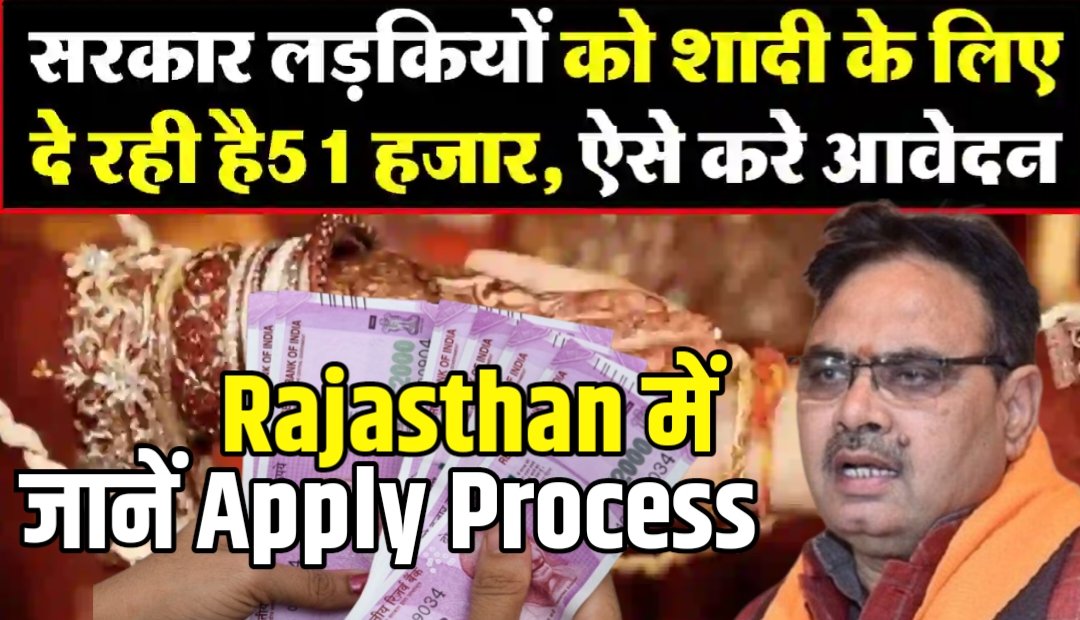 राजस्थान मुख्यमंत्री कन्यादान योजना अप्लाई प्रोसेस | Mukhyamantri Kanyadan Yojana Rajasthan